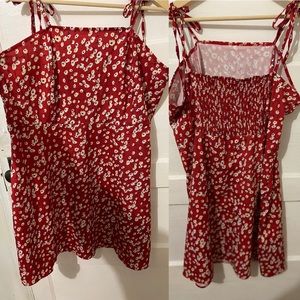 Floral Sundress with Tie Straps